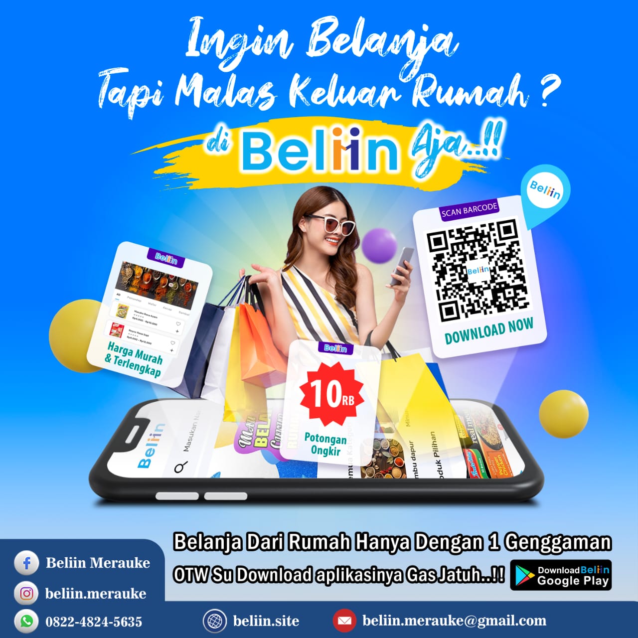 Aplikasi Beliin Hasil Karya Pemuda Merauke/Foto: Raka